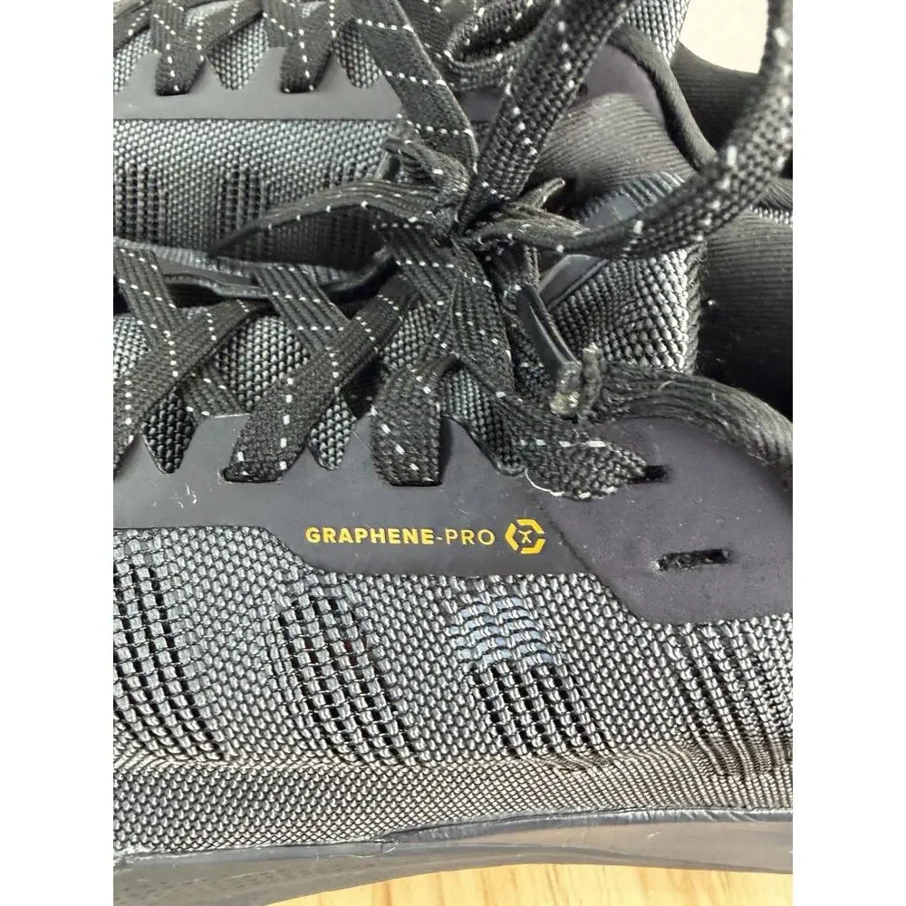 Flux Adapt Graphene Pro Mens Sz 11 Black Gray Athletic Running Shoes Sneakers